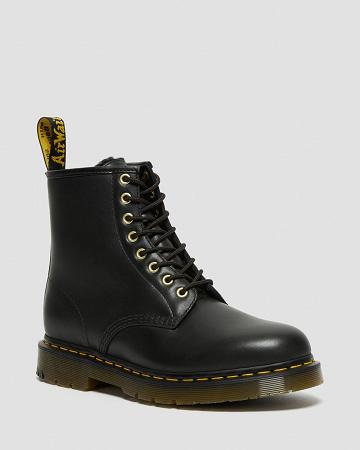 Dr Martens 1460 DM's Wintergrip Læder Snørestøvler Herre Sort | DK 508NWY